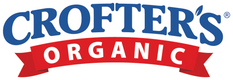 Crofter's Organic logo with blue and red colors