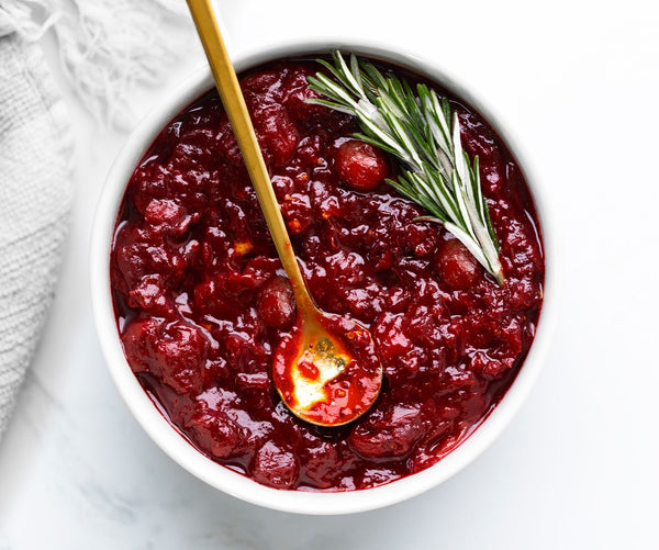 Sauce des Fêtes aux cerises griottes et canneberges
