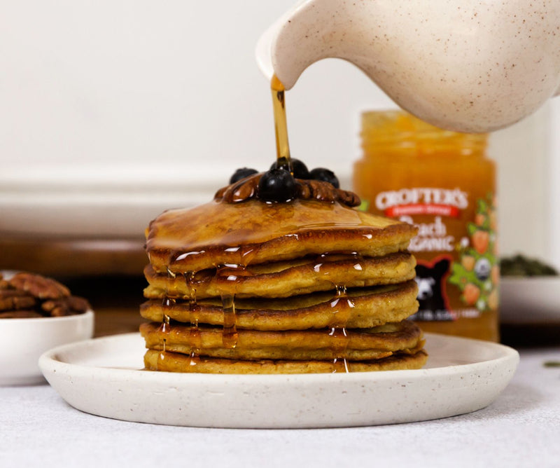 Crêpes à la pêche et à la citrouille