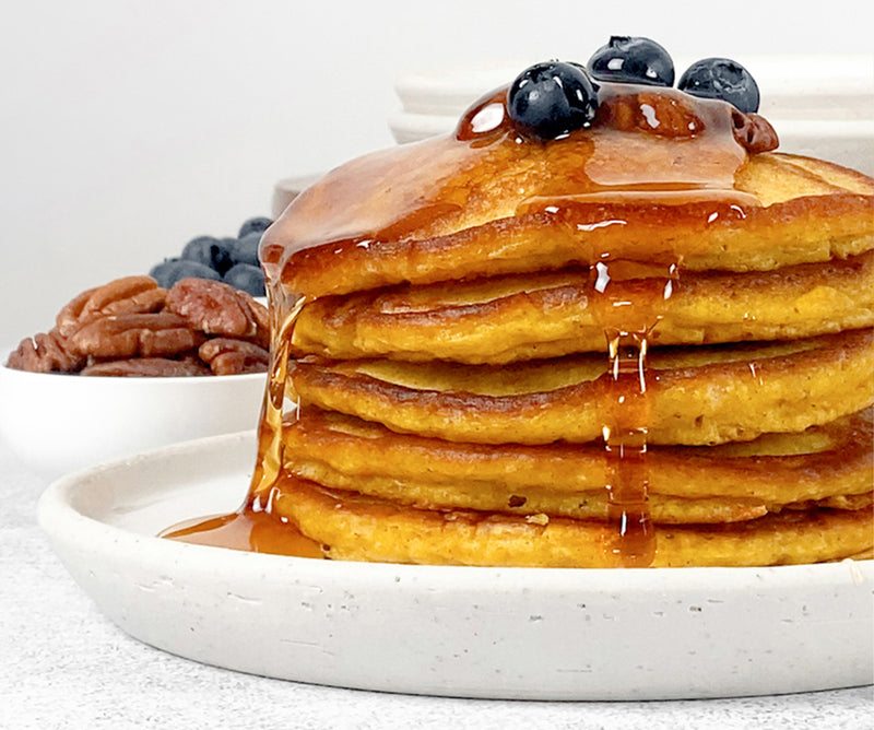Peach and Pumpkin Pancakes