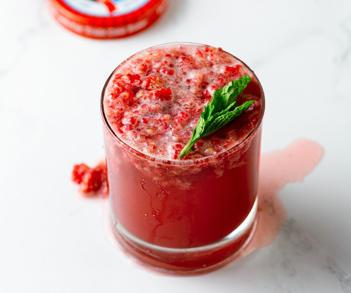 Mojito sans alcool à la framboise