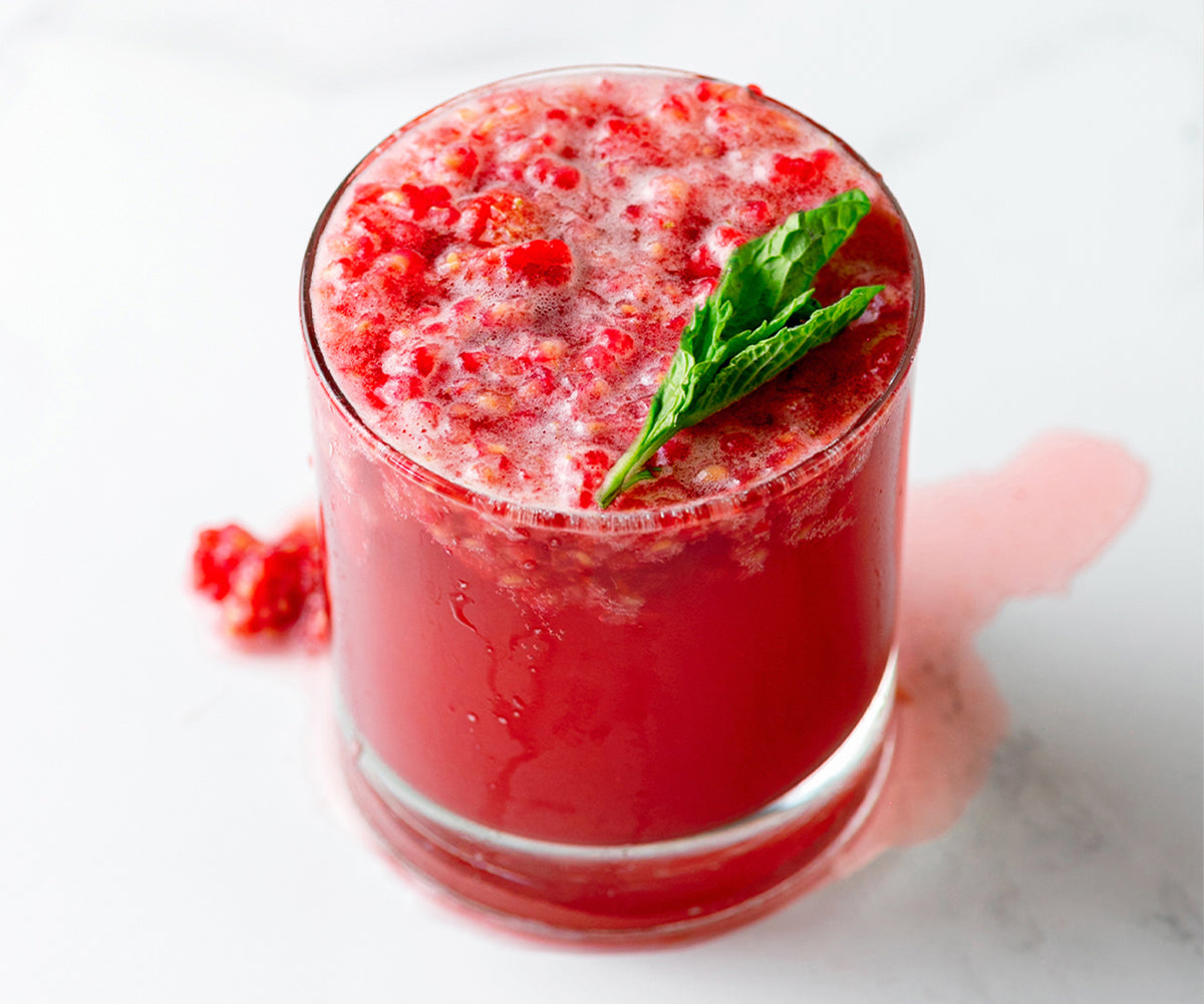 Raspberry Mojito Mocktail