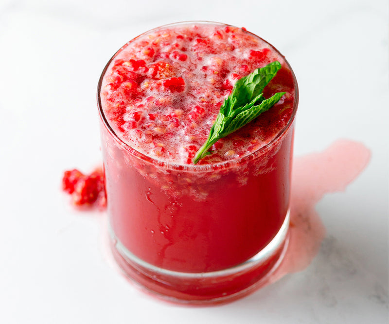 Raspberry Mojito Mocktail