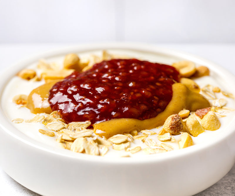 Raspberry PB&J Vegan Smoothie Bowl