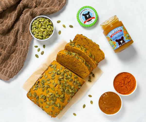 Pain épicé à la citrouille et à l’orange de Séville