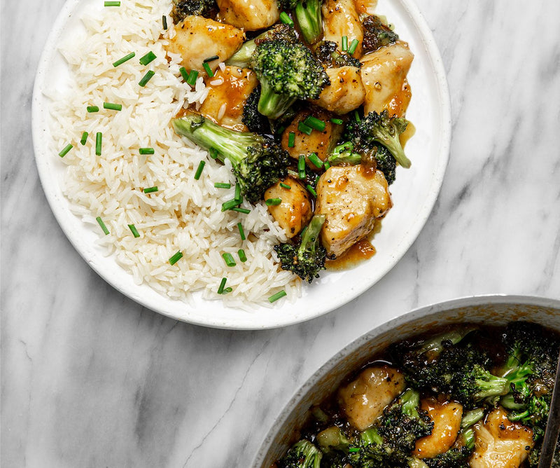 Poulet à l’abricot et brocoli