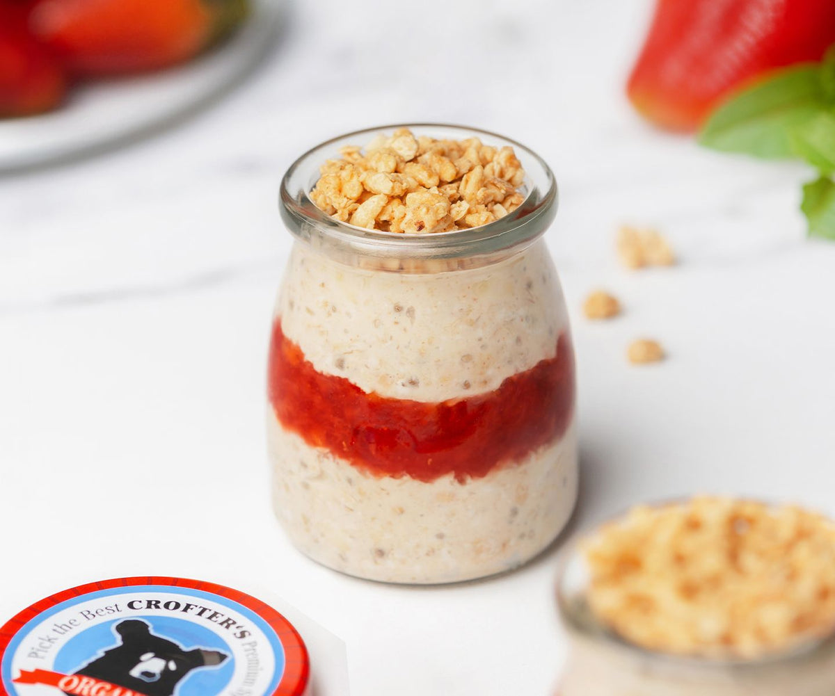 Gruau du lendemain PB&J aux fraises