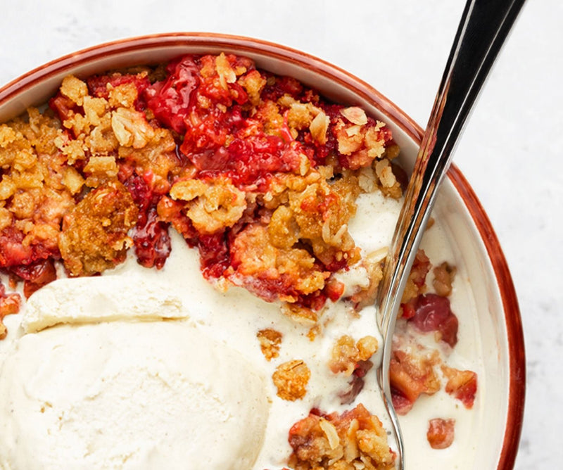 Strawberry Rhubarb Crumble