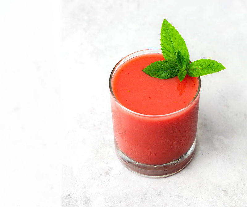 Smoothie fraise et melon d’eau