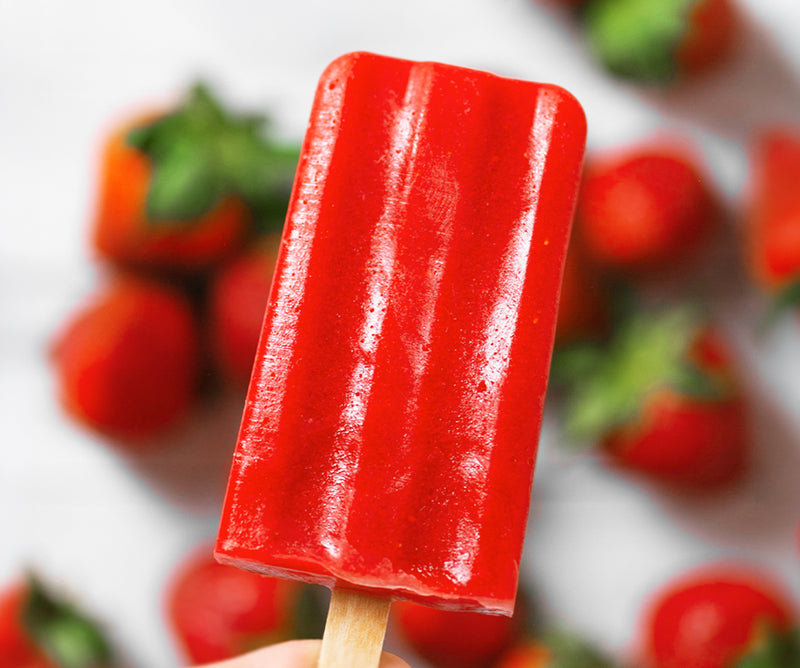 Strawberry Popsicles