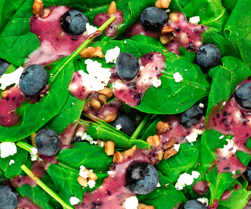 Wild Blueberry Vinaigrette Spinach Salad