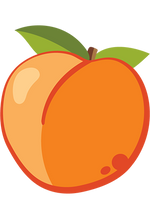 organic peaches