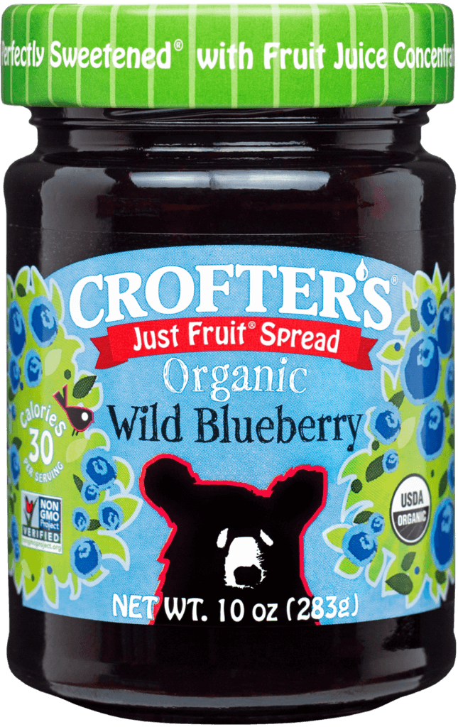 Organic Wild Blueberry Jam Crofter's Organic
